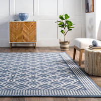 Nuloom Parker Trellis Npa1318A Blue Area Rug