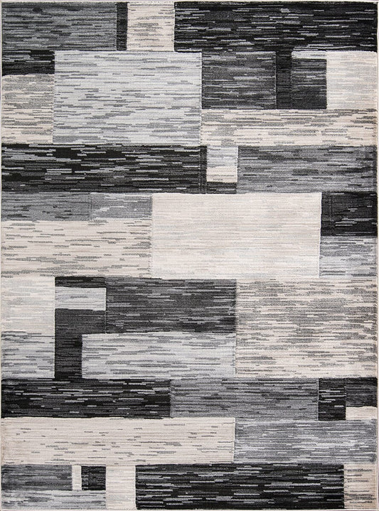 Momeni Logan Lgn-3 Charcoal Geometric Area Rug