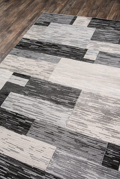 Momeni Logan Lgn-3 Charcoal Geometric Area Rug