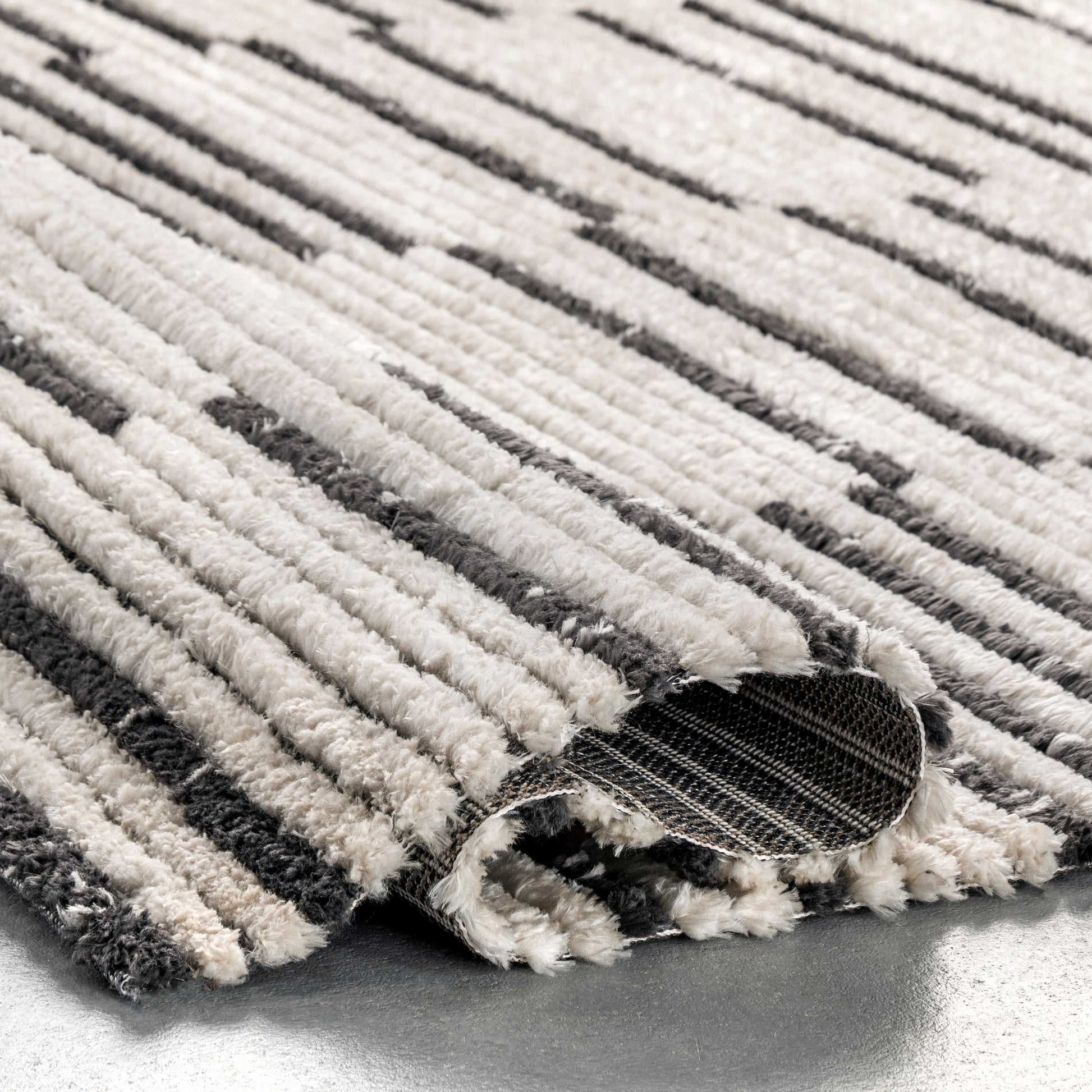 Nuloom Liz Stripes Nli1891A Beige Area Rug