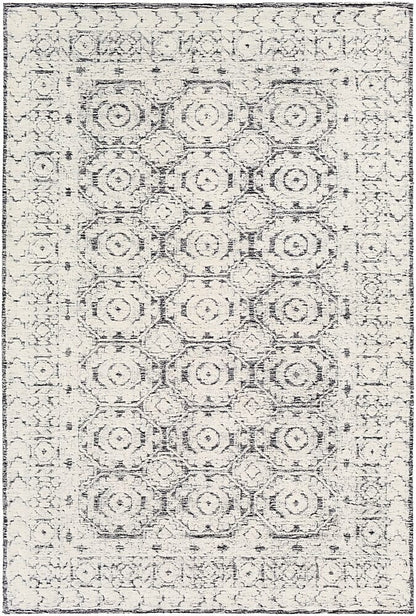 Surya Louvre Lou-2303 Black, White, Cream Area Rug