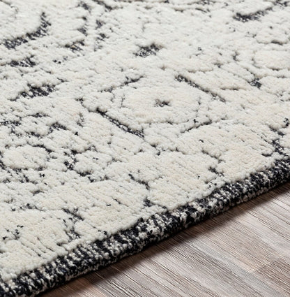 Surya Louvre Lou-2303 Black, White, Cream Area Rug