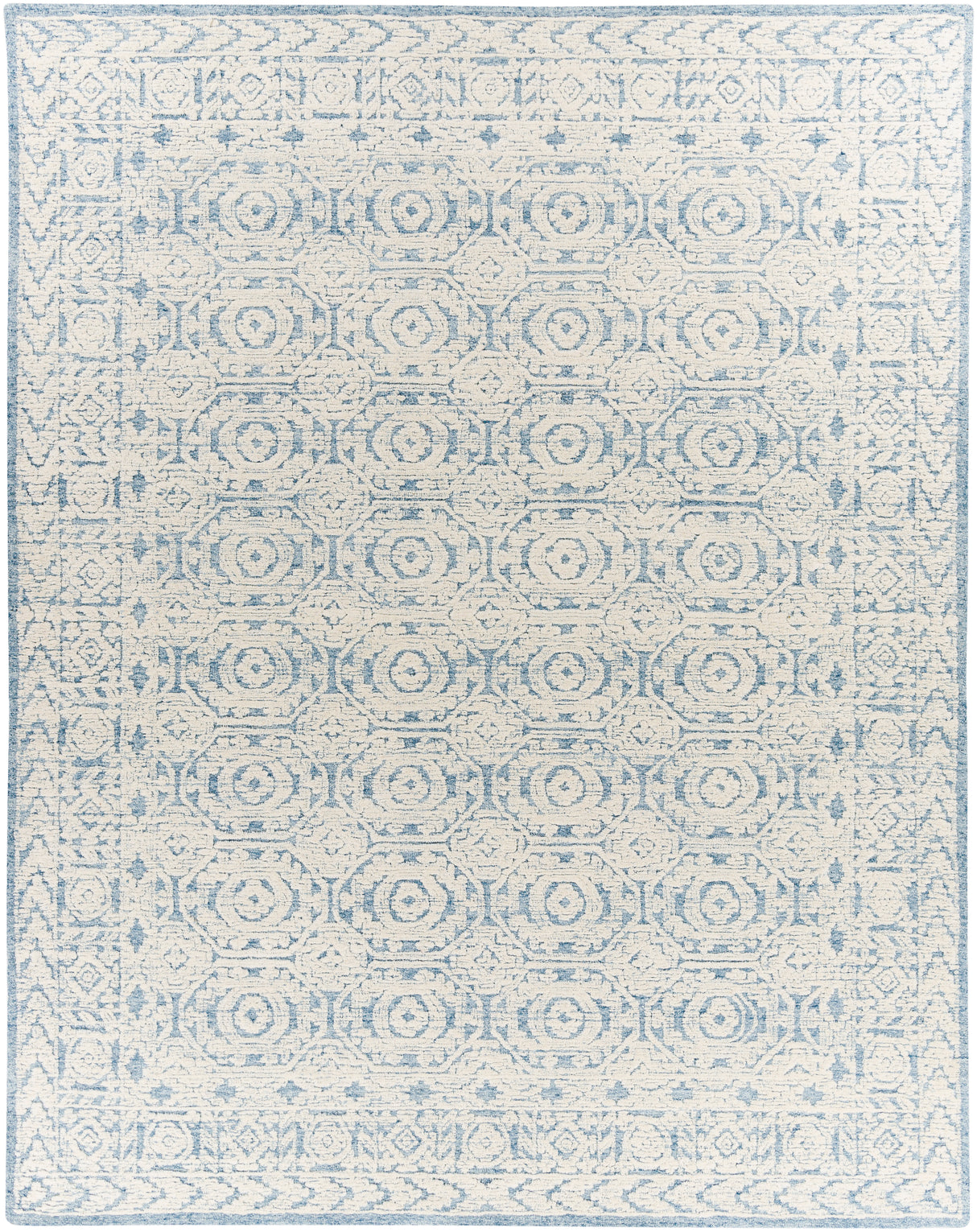 Surya Louvre Lou-2304 Dark Blue, Pale Blue Rug.