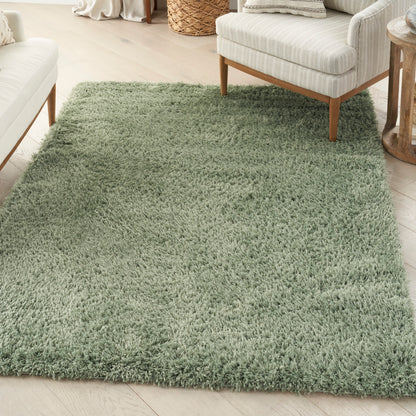 Nourison Lush Shag Lss01 Sage Area Rug