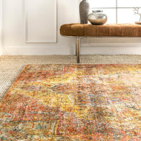 Nuloom Vintage Terry Tribal Nvi3492A Gold Area Rug