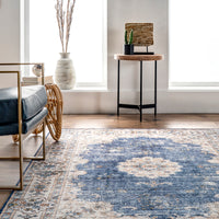 AreaRugs.com Wavaj Nwa1041A Blue Area Rug