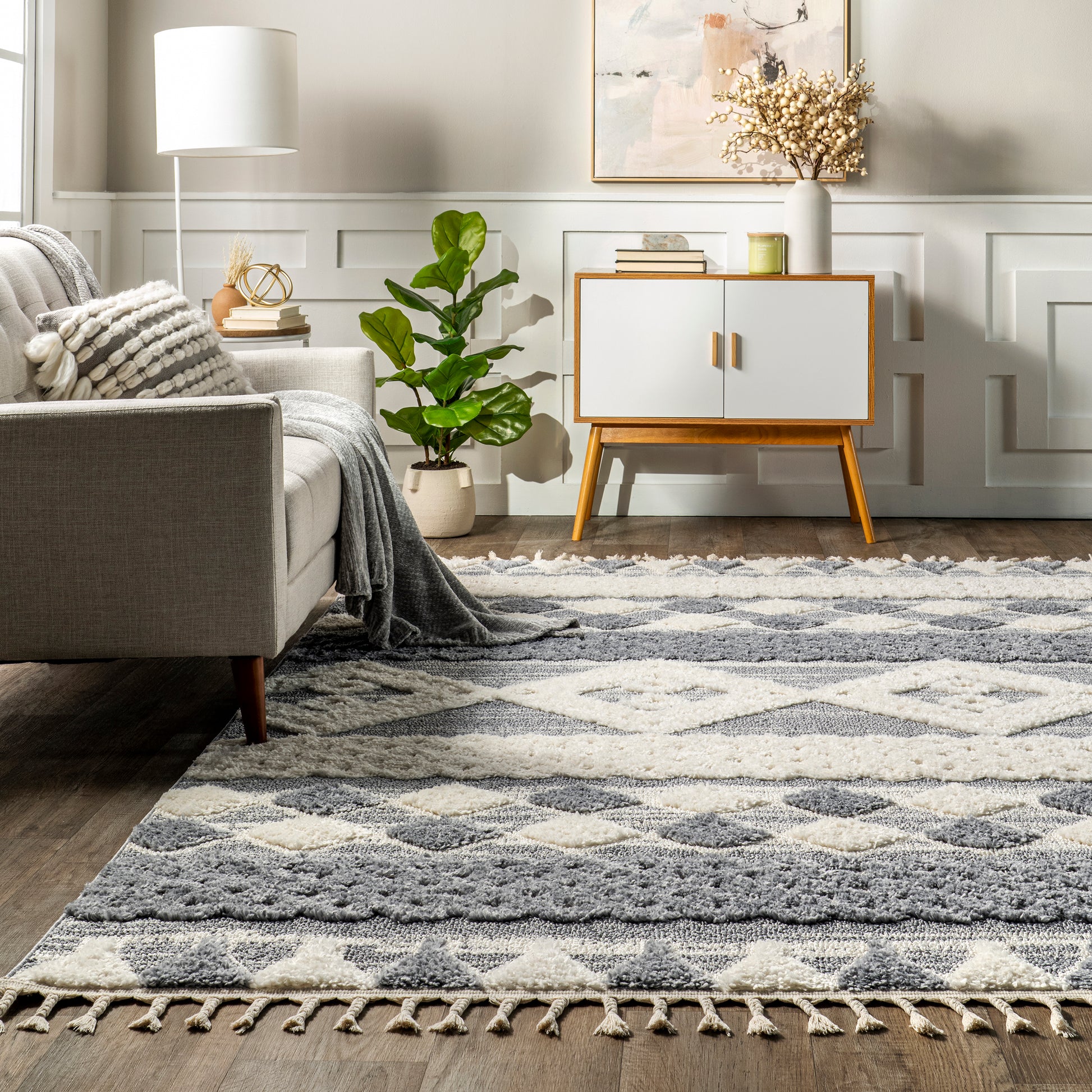 Nuloom Eleni Transitional Nel1334A Blue Area Rug