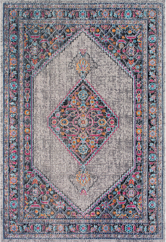 Nuloom Vintage Dortha Nvi3247B Gray Area Rug