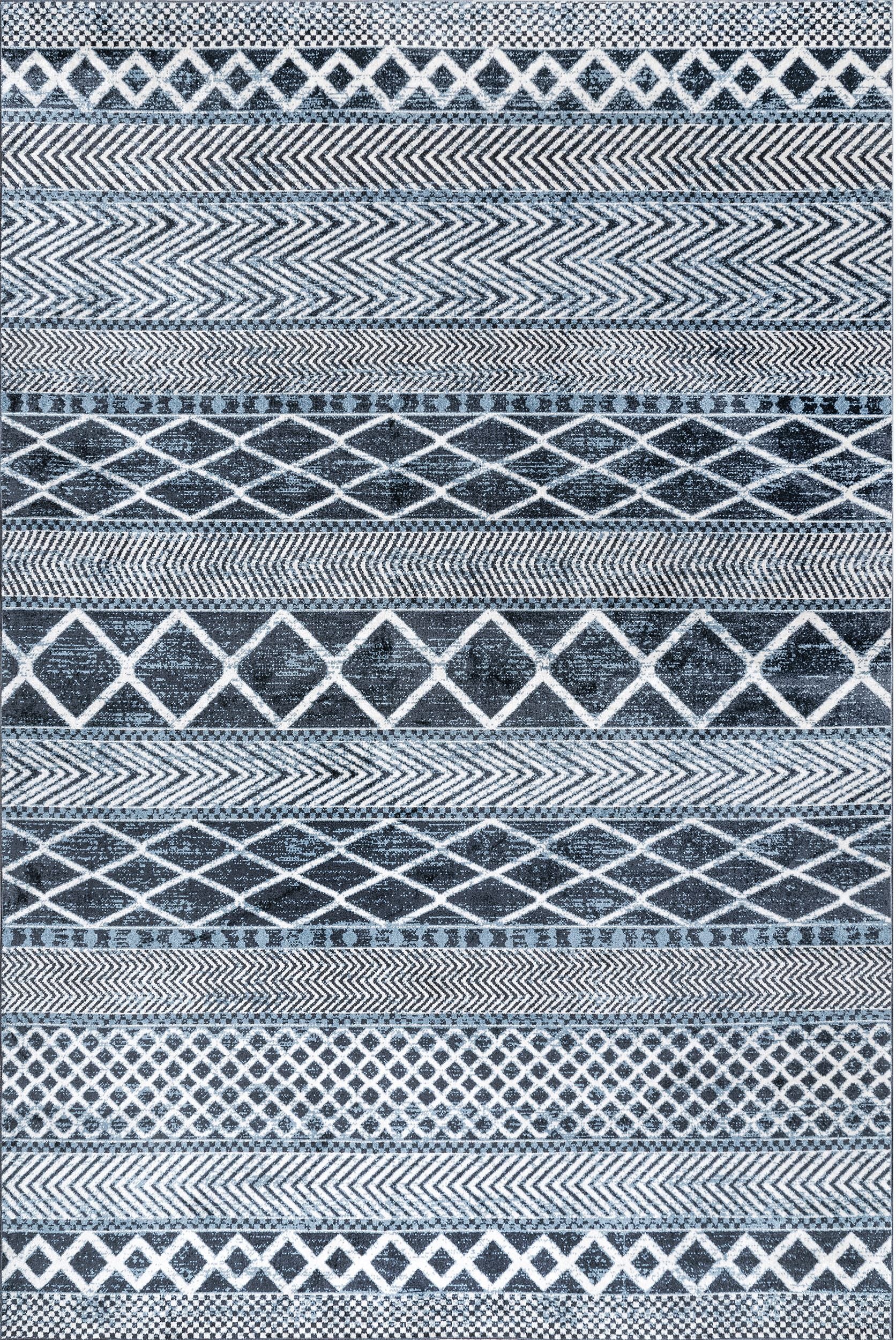 AreaRugs.com Wavaj Nwa1278A Blue Area Rug