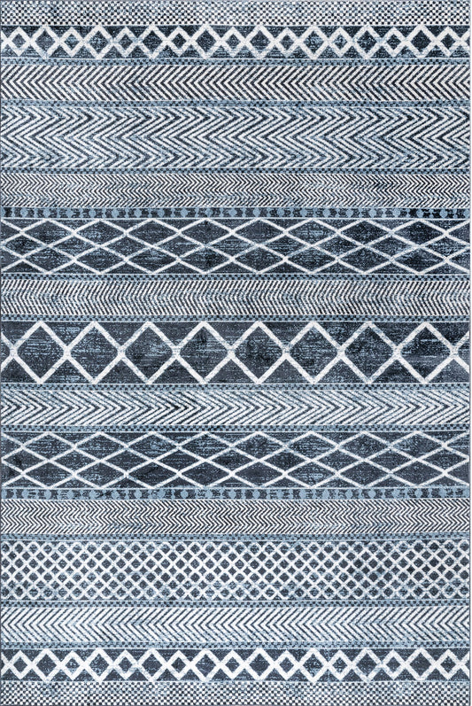 AreaRugs.com Wavaj Nwa1278A Blue Area Rug