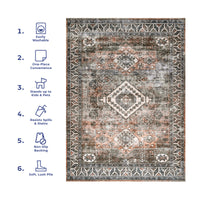 AreaRugs.com Wavaj Nwa1046B Rust Area Rug