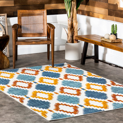 Nuloom Marcela Tribal Nma2648A Blue Area Rug