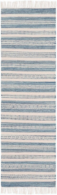 Surya Lawry Lry-7001 Navy, Pale Blue, Cream Striped Area Rug