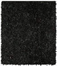 Safavieh Leather Shag Lsg511A Black Shag Area Rug