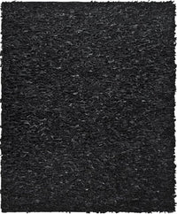 Safavieh Leather Shag Lsg511A Black Shag Area Rug