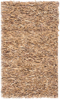 Safavieh Leather Shag Lsg511G Light Gold Shag Area Rug