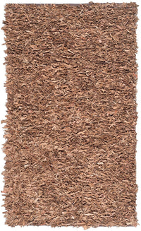 Safavieh Leather Shag Lsg511K Brown Shag Area Rug