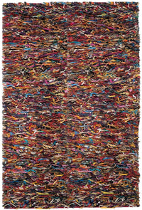 Safavieh Leather Shag Lsg511M Multi Shag Area Rug