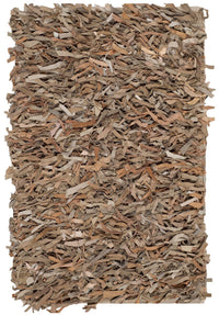 Safavieh Leather Shag Lsg601H Beige Shag Area Rug