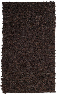 Safavieh Leather Shag Lsg601K Dark Brown Shag Area Rug