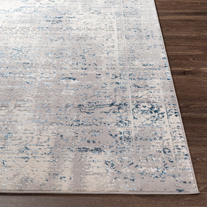 Surya Lustro Lsr-2306 Dark Blue, Beige, Cream, Taupe Area Rug