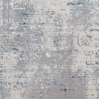 Surya Lustro Lsr-2306 Dark Blue, Beige, Cream, Taupe Area Rug