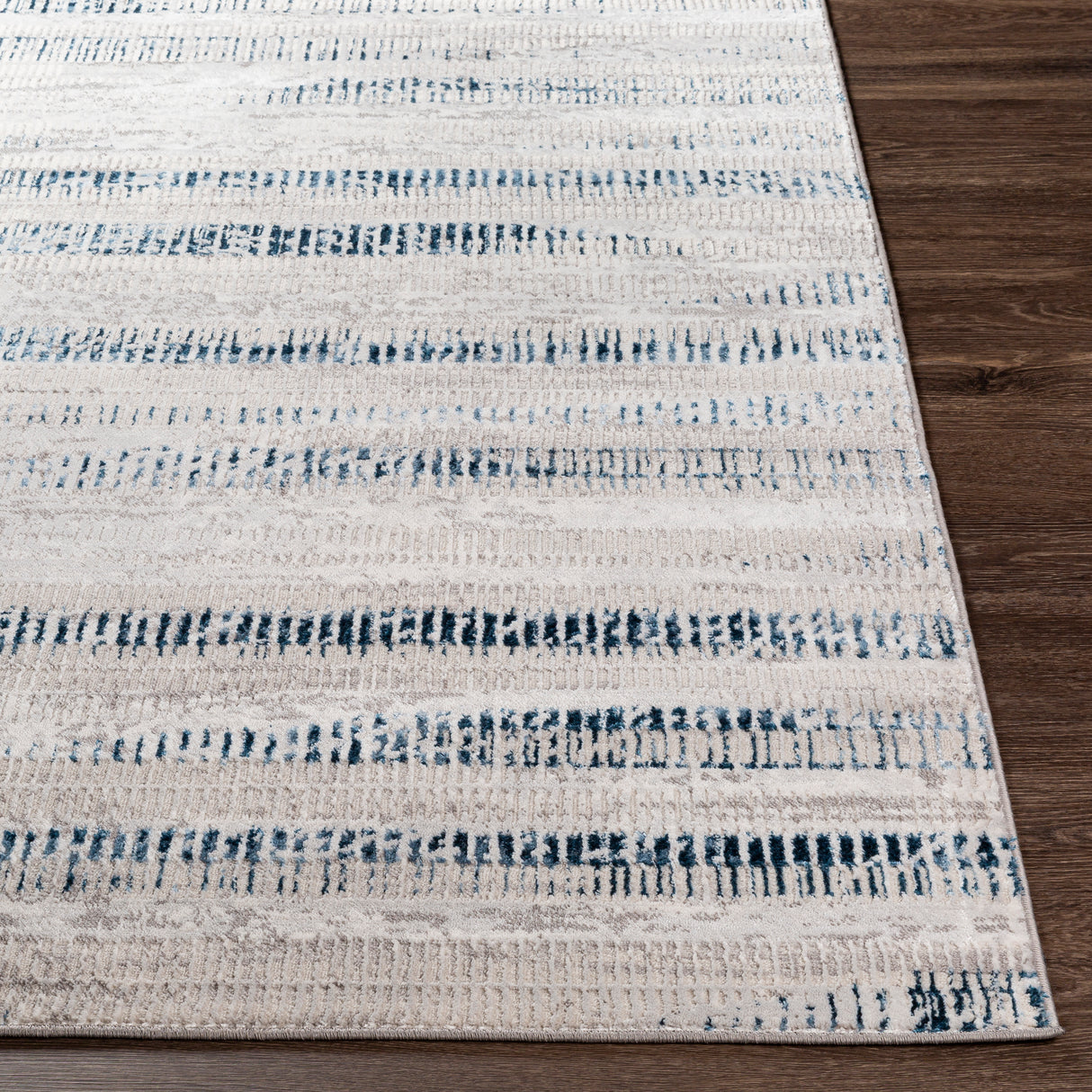 Surya Lustro Lsr-2309 Dark Blue, Beige, Cream, Taupe Rugs.