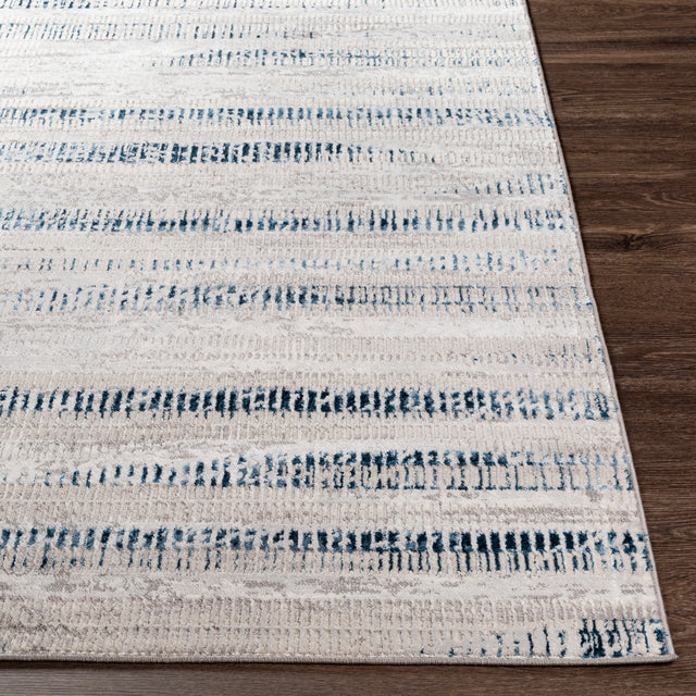 Surya Lustro Lsr-2309 Dark Blue, Beige, Cream, Taupe Rugs.