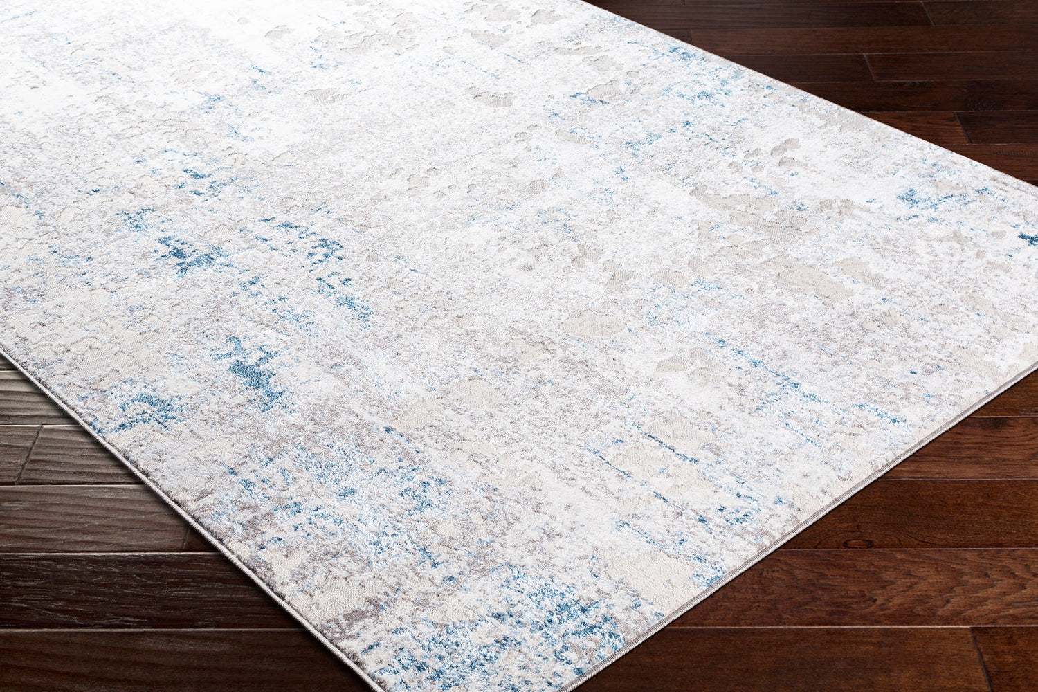 Surya Lustro Lsr-2315 Dark Blue, Beige, Cream, Taupe Rugs.