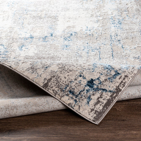 Surya Lustro Lsr-2315 Dark Blue, Beige, Cream, Taupe Rugs.