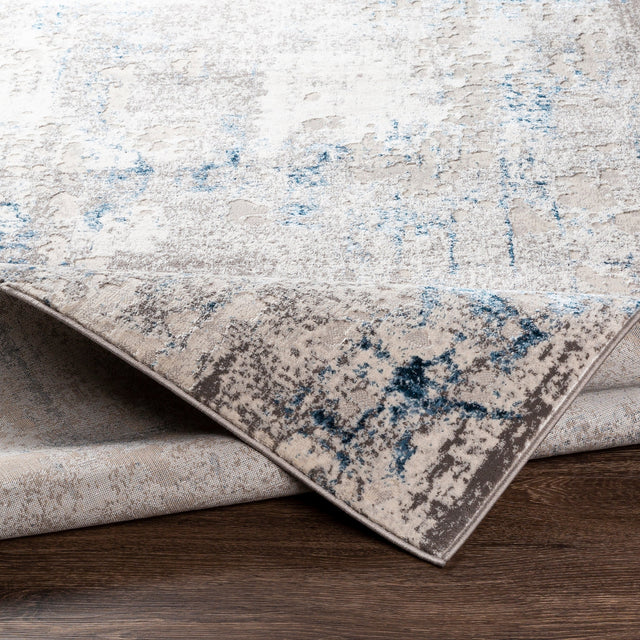 Surya Lustro Lsr-2315 Dark Blue, Beige, Cream, Taupe Rugs.