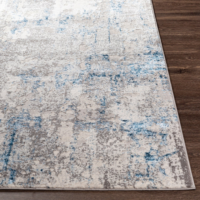 Surya Lustro Lsr-2315 Dark Blue, Beige, Cream, Taupe Rugs.