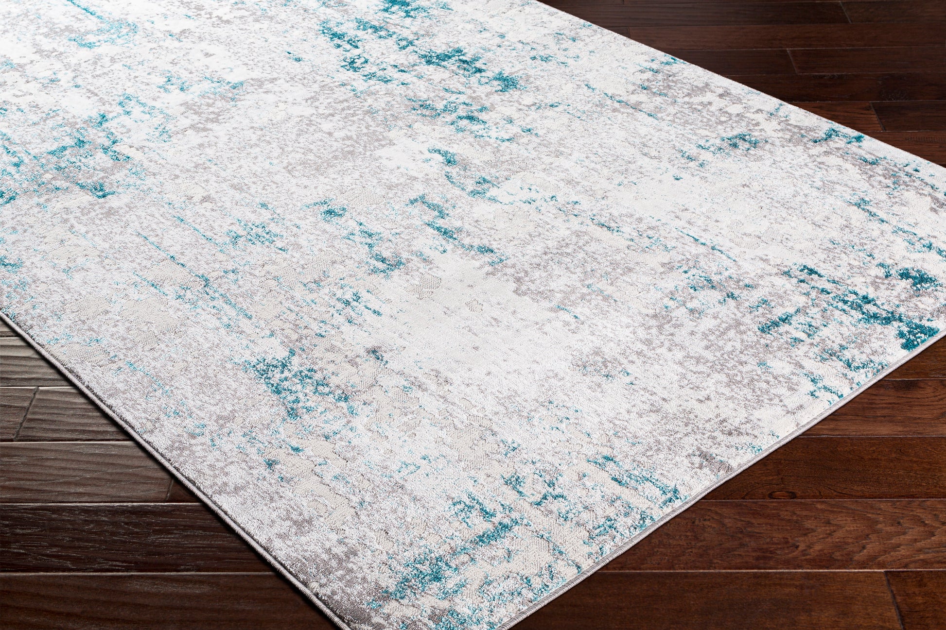 Surya Lustro Lsr-2316 Teal, Beige, Cream, Taupe Area Rug