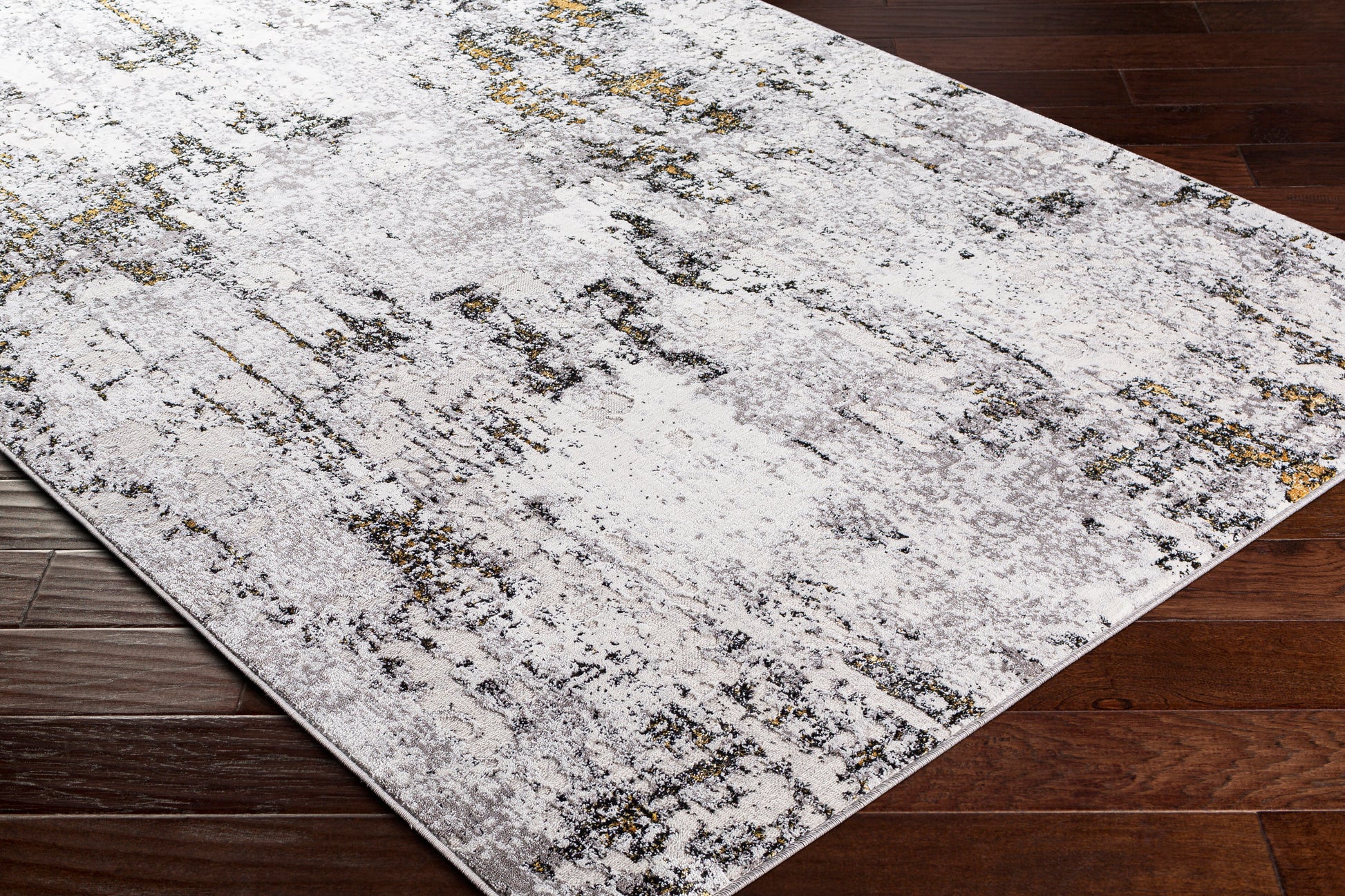 Surya Lustro Lsr-2317 Black, Cream, Beige, Taupe Area Rug