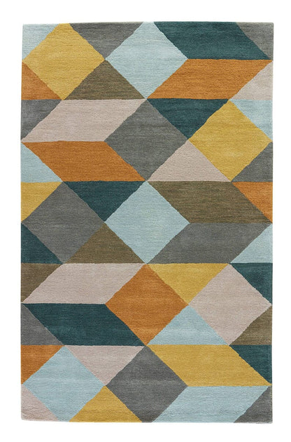 Jaipur En Casa By Luli Sanchez Tufted Ojo Lst16 Sea Mist Green / Classic Gray Geometric Area Rug