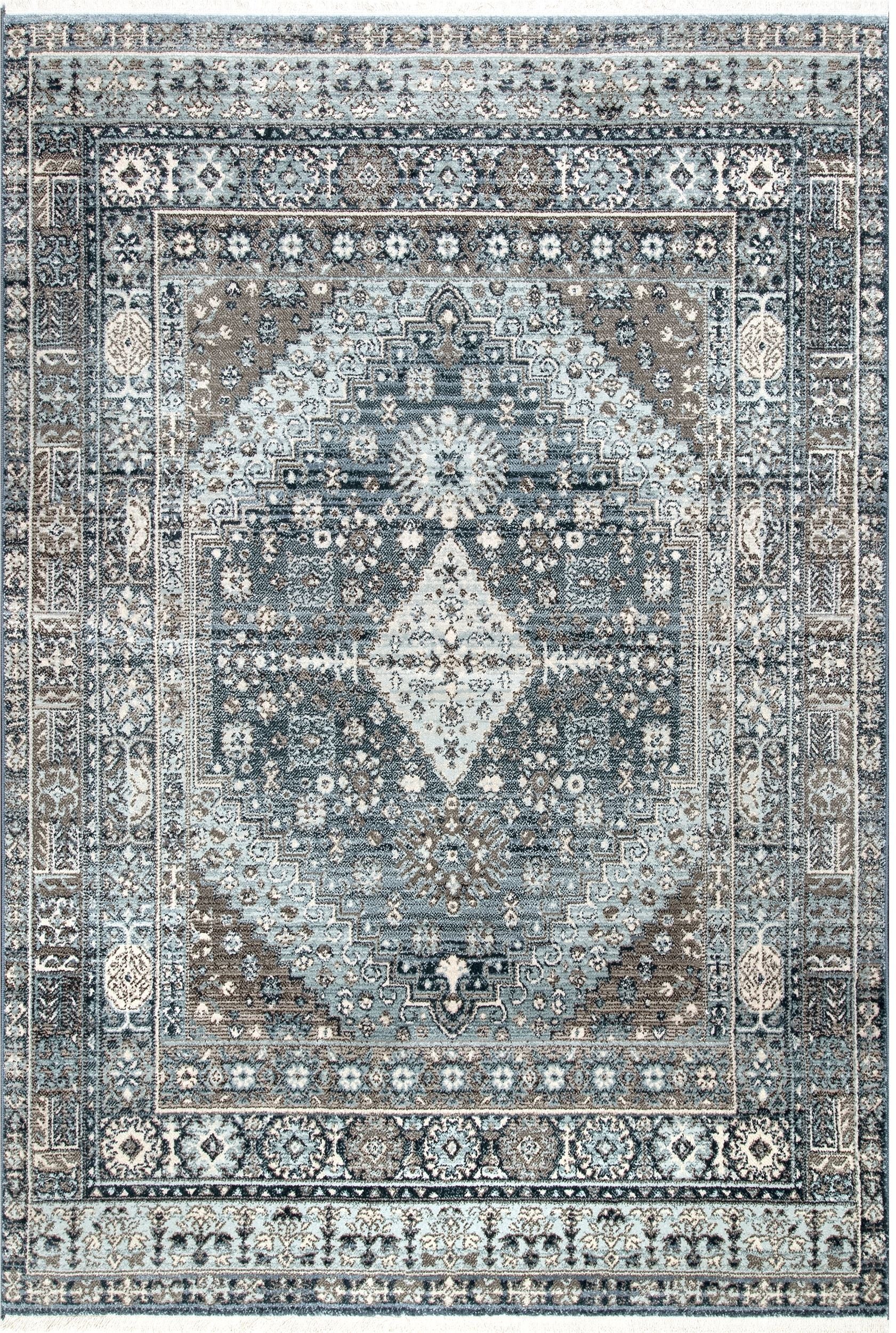 Nuloom Vintage Melani Nvi2158A Light Blue Area Rug