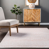 AreaRugs.com Wavaj Nwa1203B Pink Area Rug