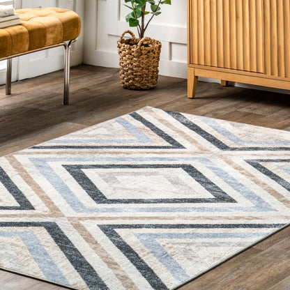 AreaRugs.com Wavaj Nwa1262A Blue Area Rug