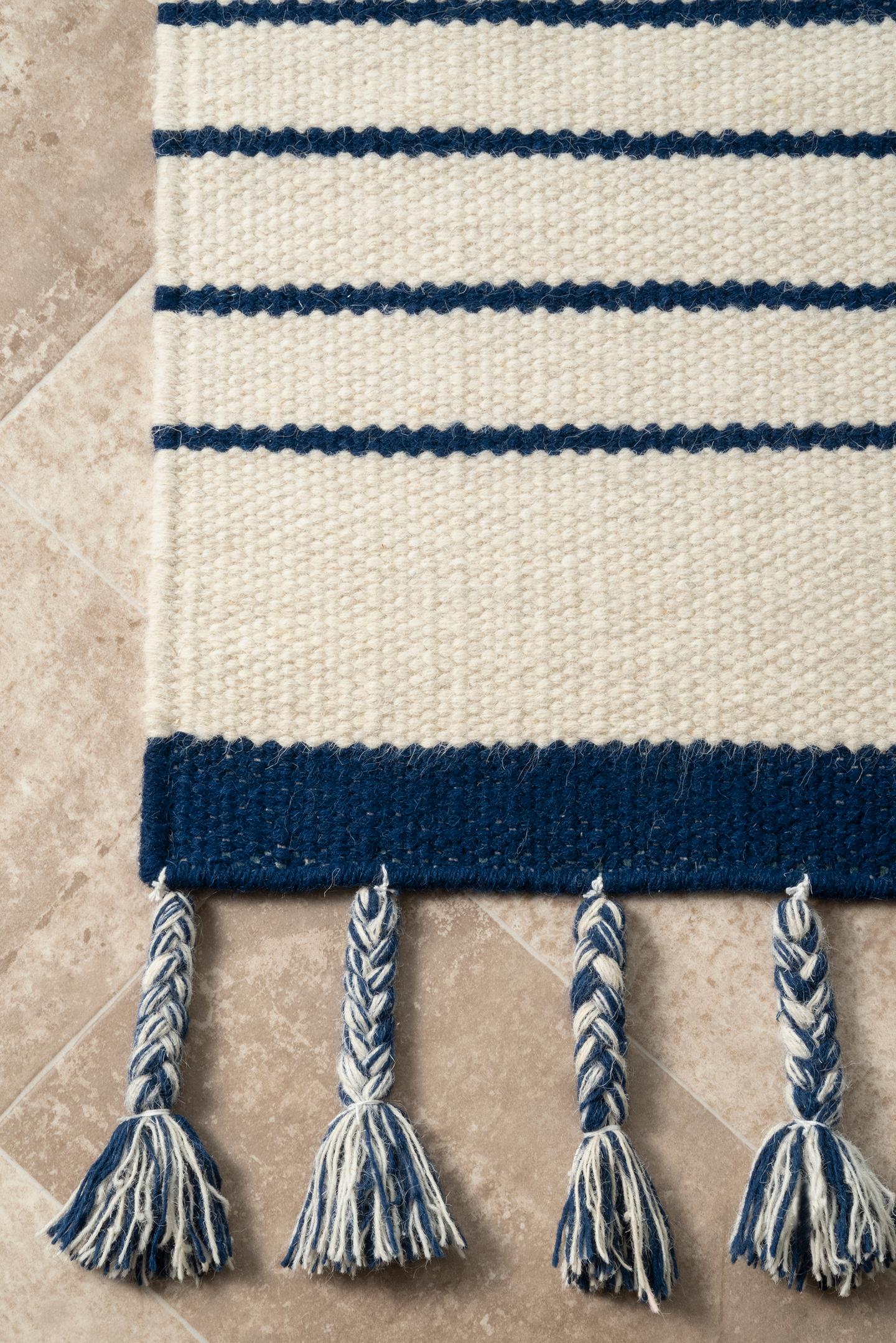 Nuloom Striped Alea Nst2093A Blue Area Rug