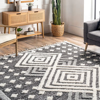 Nuloom Saveah Moroccan Nsa2941A Gray Area Rug