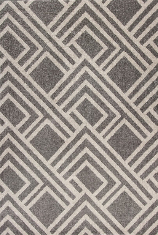 KAS Lucia 2764 Modeme Grey Geometric Area Rug