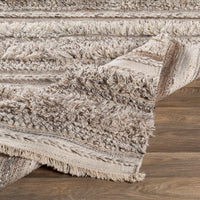 Surya Lugano Lug-2300 Camel, Cream, White, Charcoal Area Rug