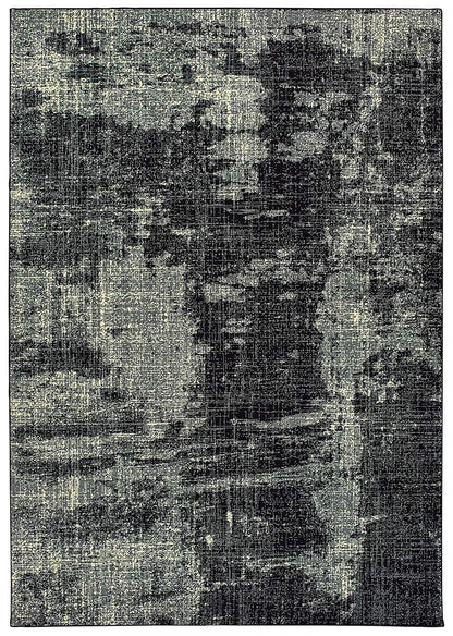 Oriental Weavers Sphinx Luna 1805K Black / Ivory Organic / Abstract Area Rug