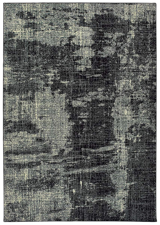 Oriental Weavers Sphinx Luna 1805K Black / Ivory Organic / Abstract Area Rug