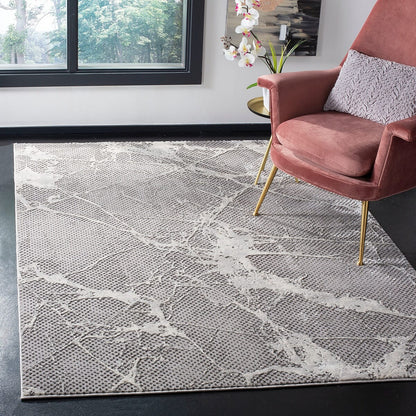 Safavieh Lurex Lur187G Grey / Ivory Organic / Abstract Area Rug