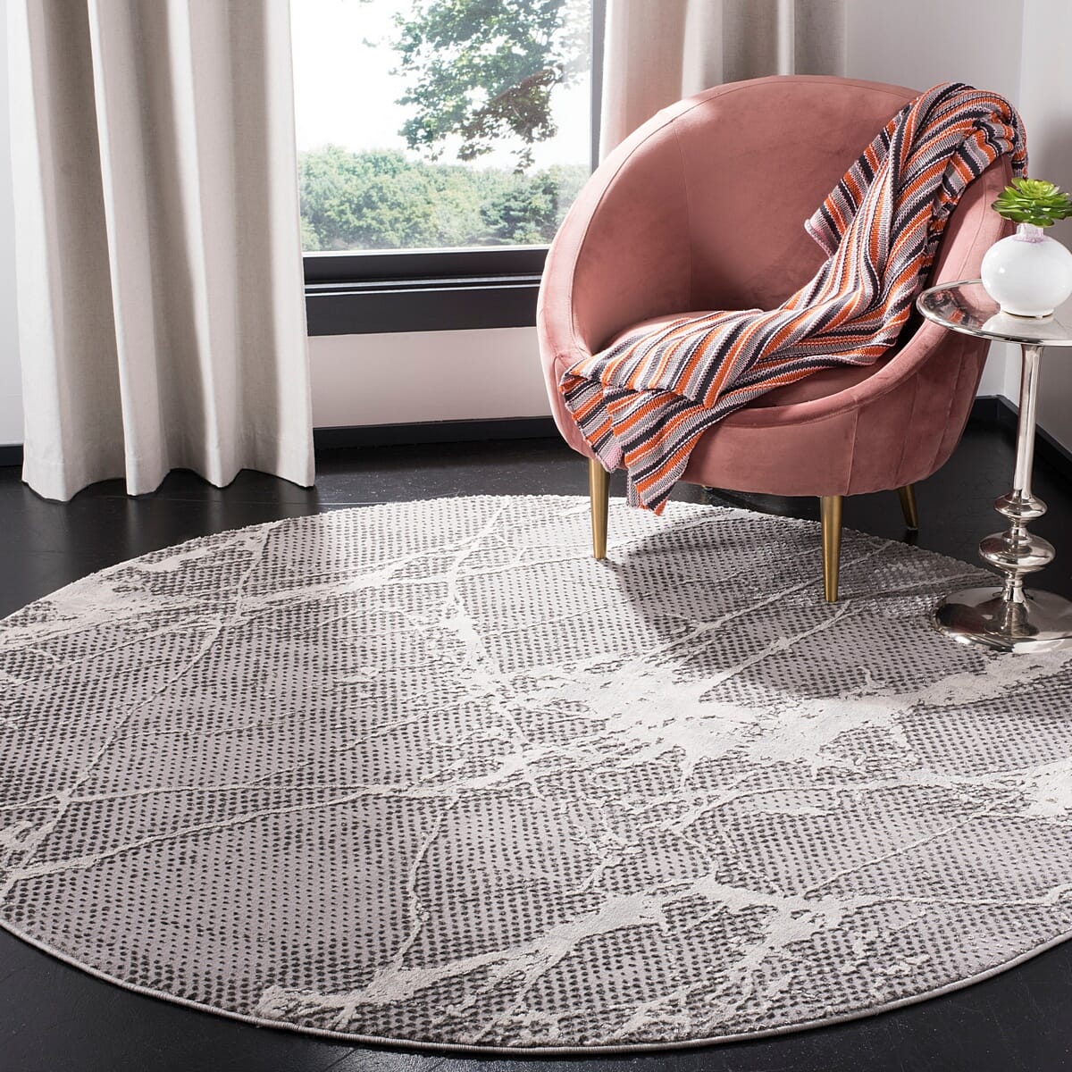 Safavieh Lurex Lur187G Grey / Ivory Organic / Abstract Area Rug