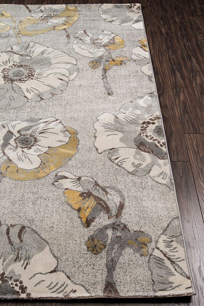 Momeni Luxe Lx-09 Grey Floral / Country Area Rug
