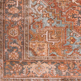Surya Lavable Lvb-2304 Peach, Burnt Orange, Blush, Aqua Rugs.