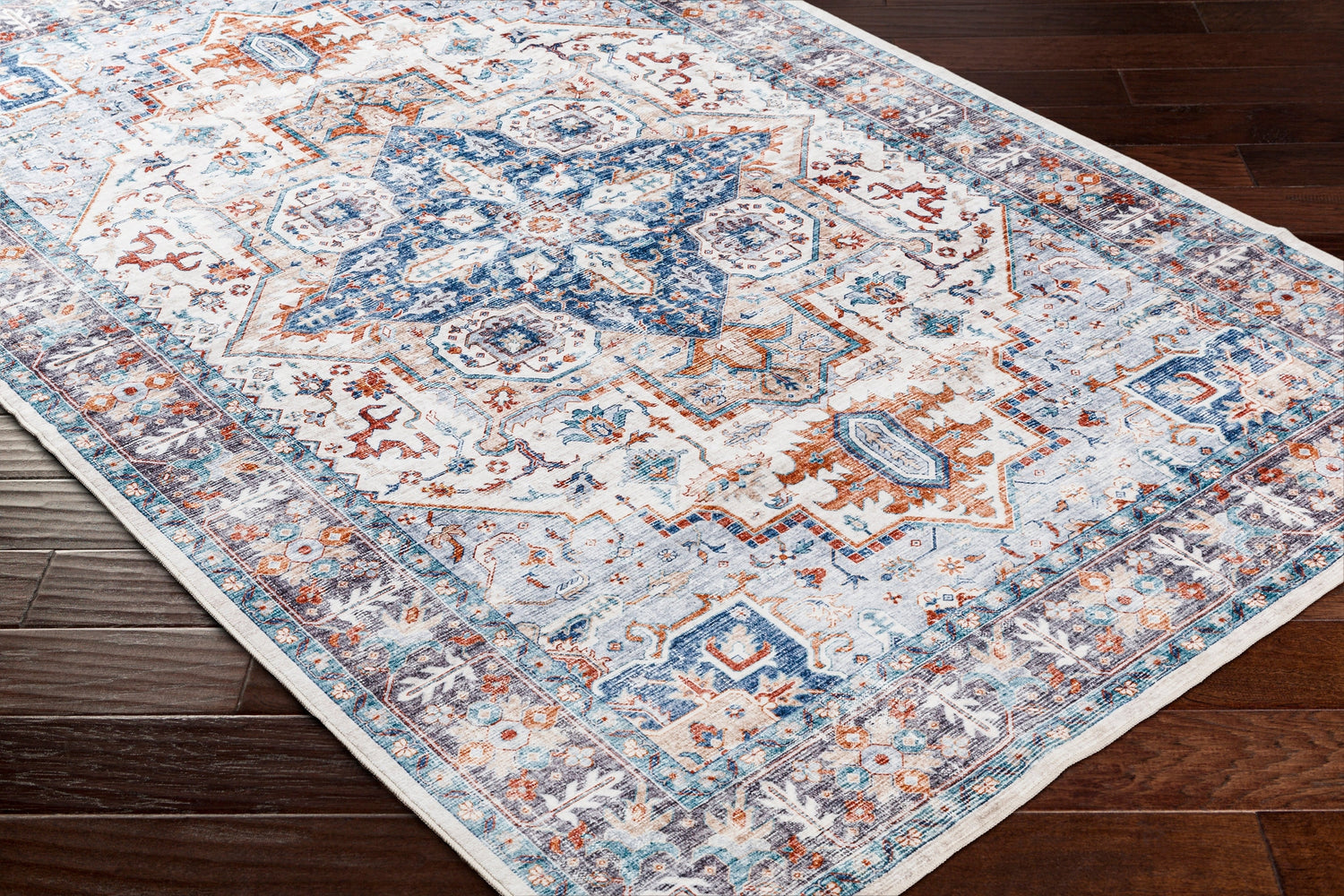 Surya Lavable Lvb-2305 Blue Rug.