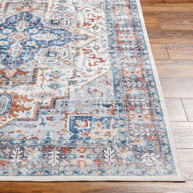 Surya Lavable Lvb-2305 Blue Rug.